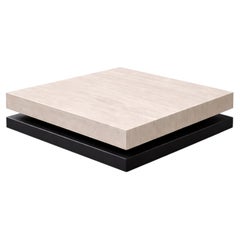 Sagra Travertin Marmor & Schiefer Couchtisch Contemporary Design Luxury Furnitur