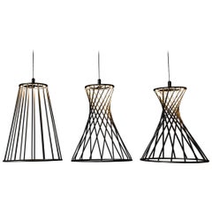 Sagrada Pendant 60 0 Lighting Fixture Powdercoated Textured Gold By Sagrada Pendants Set Of 3 Lighting Fixtures Powdercoated Textured Gold By Mtharu