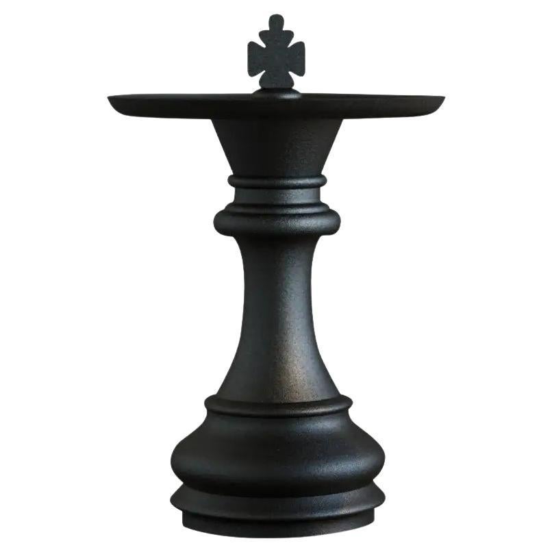 Mesa auxiliar Sah lacada en negro by Hermhaus