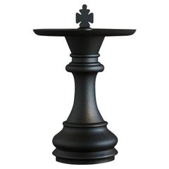 Mesa auxiliar Sah lacada en negro by Hermhaus