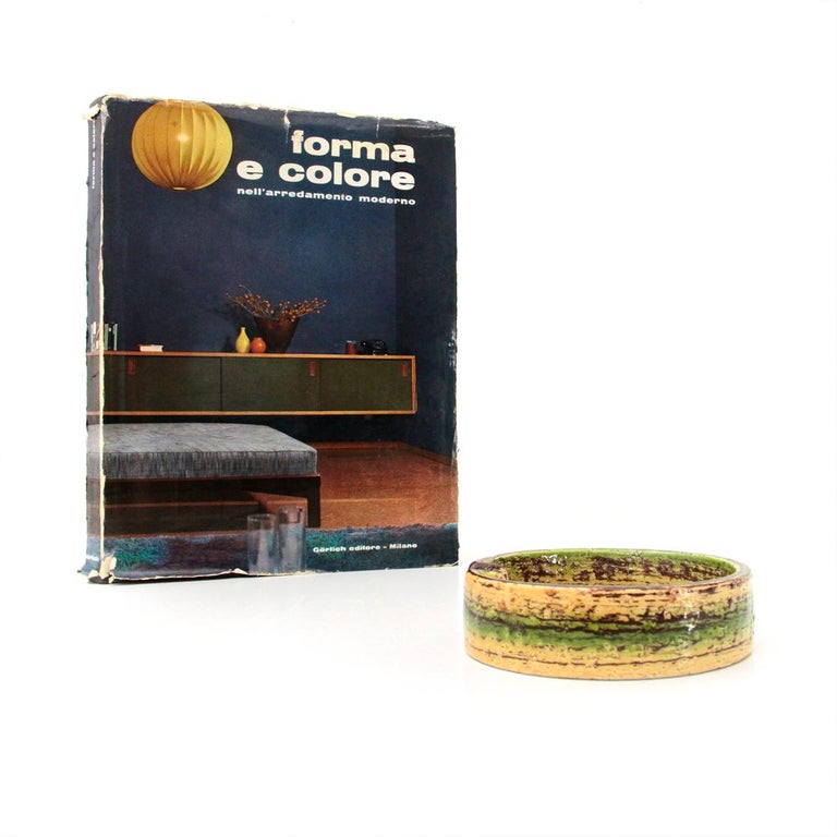 ‘Sahara’ Colere Enameled Ceramic Ashtray by Aldo Londi for Bitossi, 1960s For Sale 2