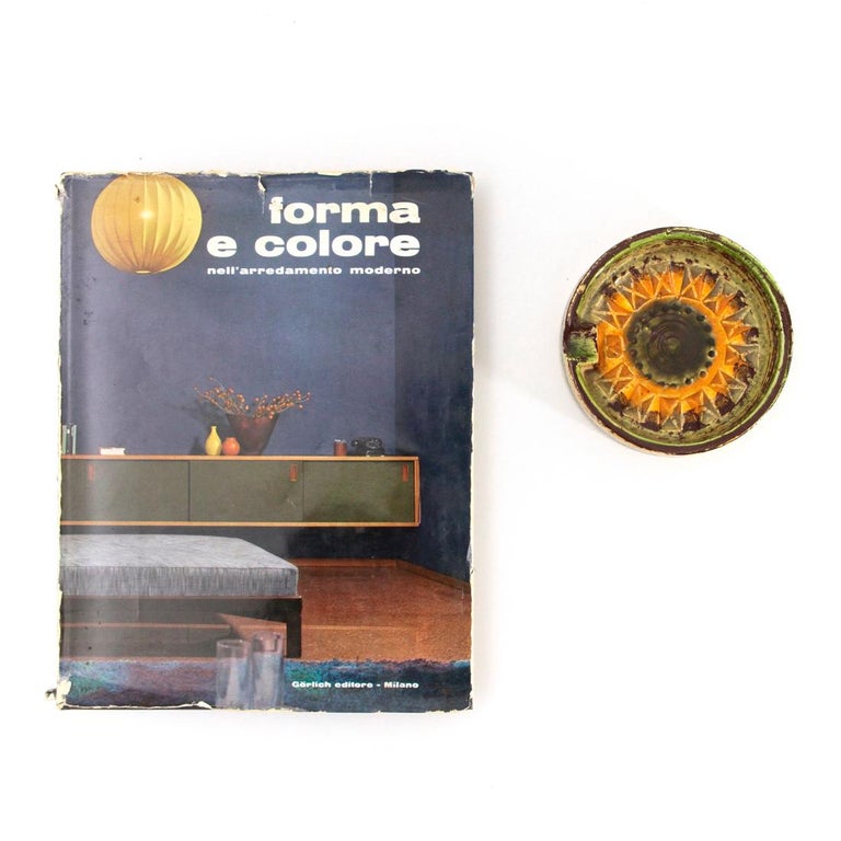 ‘Sahara’ Colere Enameled Ceramic Ashtray by Aldo Londi for Bitossi, 1960s For Sale 3
