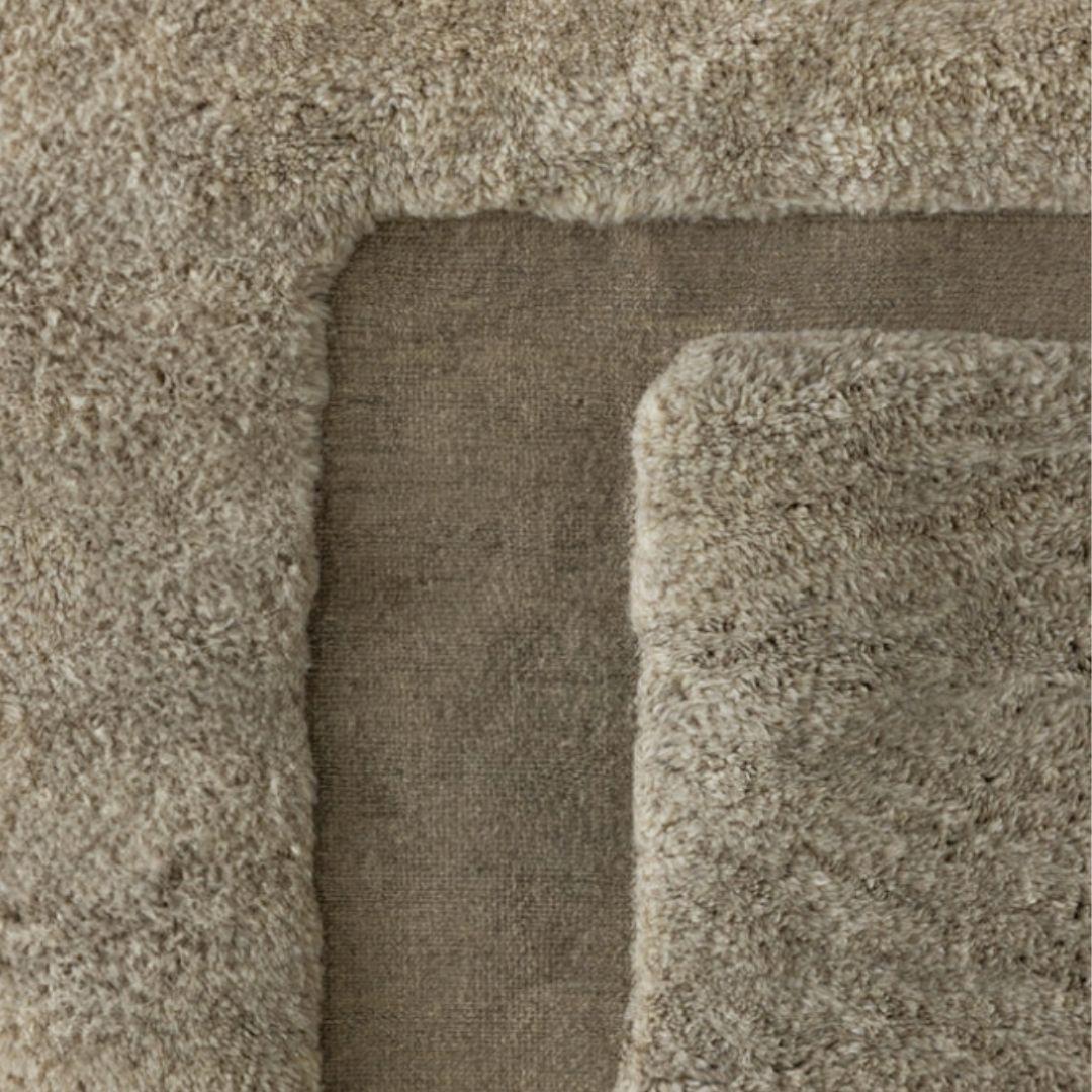 SAHARA Custom Berberwollteppich Modern Handgewebt Groß Minimalistisch Zeitgenössisch (Moderne) im Angebot