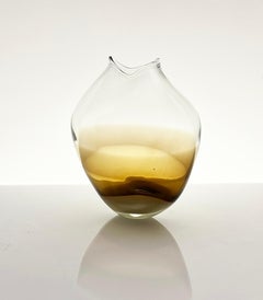Sahara flared rim blown glass vessel