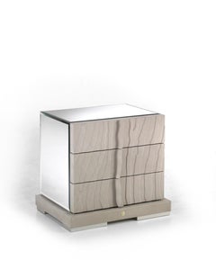 21st Century Sahara Night Table in Leather by Roberto Cavalli Home Interiors