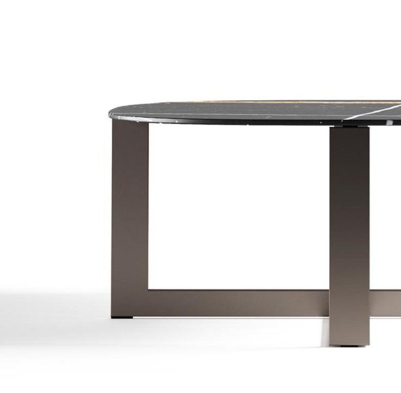 Moderne Table basse Sahara Noir avec plateau en marbre Molteni&C de Nicola Gallizia - DTA2 en vente
