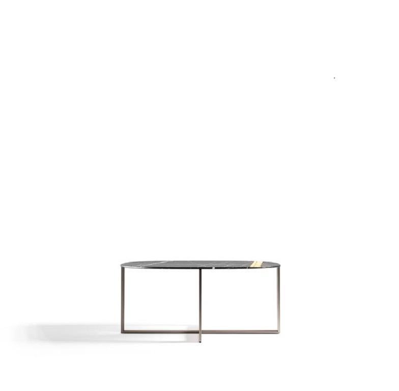 Moderne Table basse Sahara Noir avec plateau en marbre Molteni&C de Nicola Gallizia, DTA4 en vente