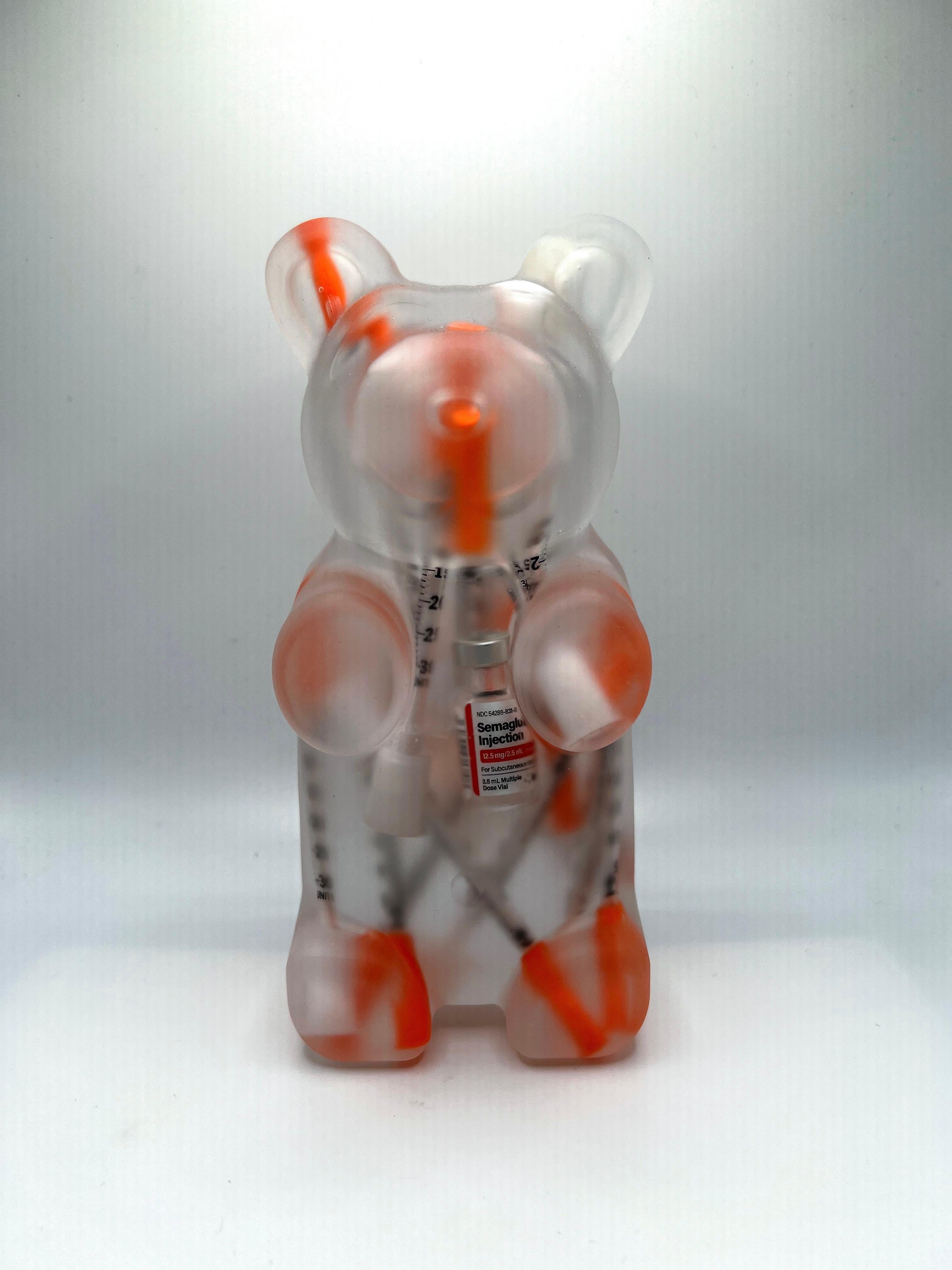 Ozempic Orsetto gommoso , street art, pop art, resina, contemporaneo, scultura