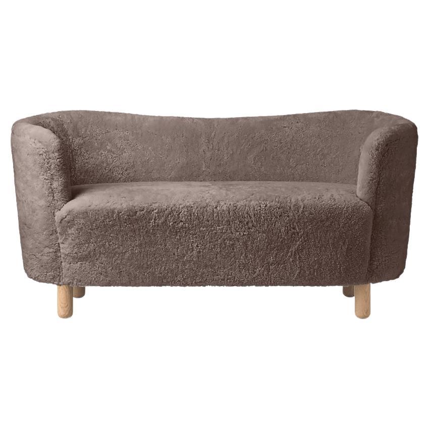 Sahara Sheepskin and Natural Oak Mingle Sofa by Lassen