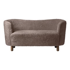 Sahara Sheepskin and Smoked Oak Mingle Sofa by Lassen
