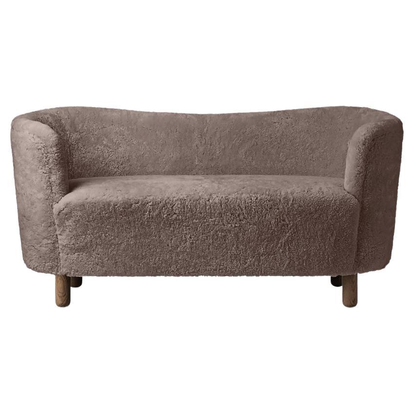 Sahara Sheepskin and Smoked Oak Mingle Sofa by Lassen