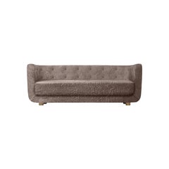 Sahara Sheepskin and Smoked Oak Vilhelm Sofa by Lassen