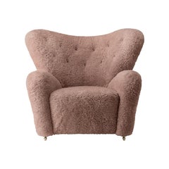 Sahara Sheepskin The Tired Man Lounge Chair by Lassen