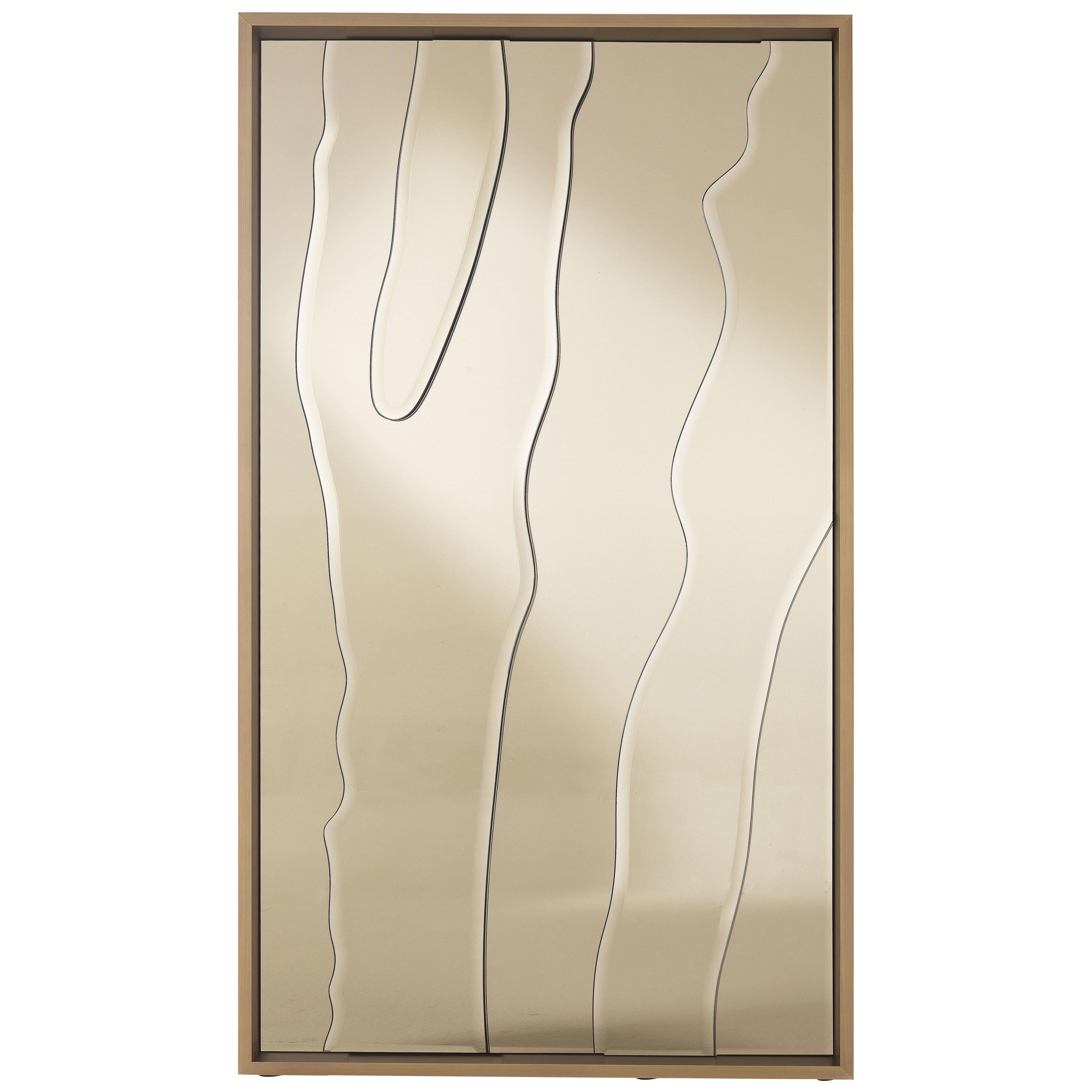 Sahara Small Stand Bronze Mirror by Roberto Cavalli Home Interiors