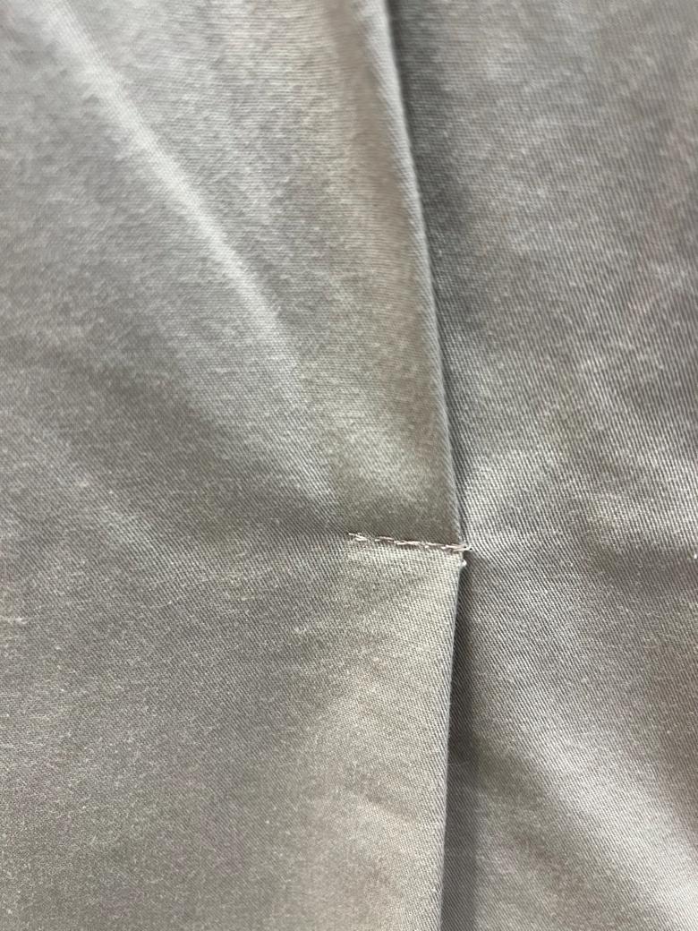 Saharienne-Baumwollkleid mit Schnürung YVES SAINT LAURENT RIVE GAUCHE SS1990 im Angebot 4