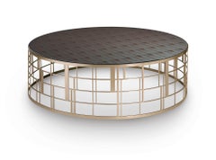 Said Tisch Edelstahl Liquid Metall Champagner- oder Bronze-Finishplatte Vetrite