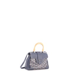 Sac à poignées « Saigon Top » en toile enduite avec détails en cuir – modèle mini