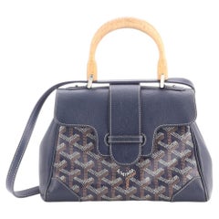 Sac à poignées « Saigon Top » en toile enduite avec détails en cuir – modèle mini