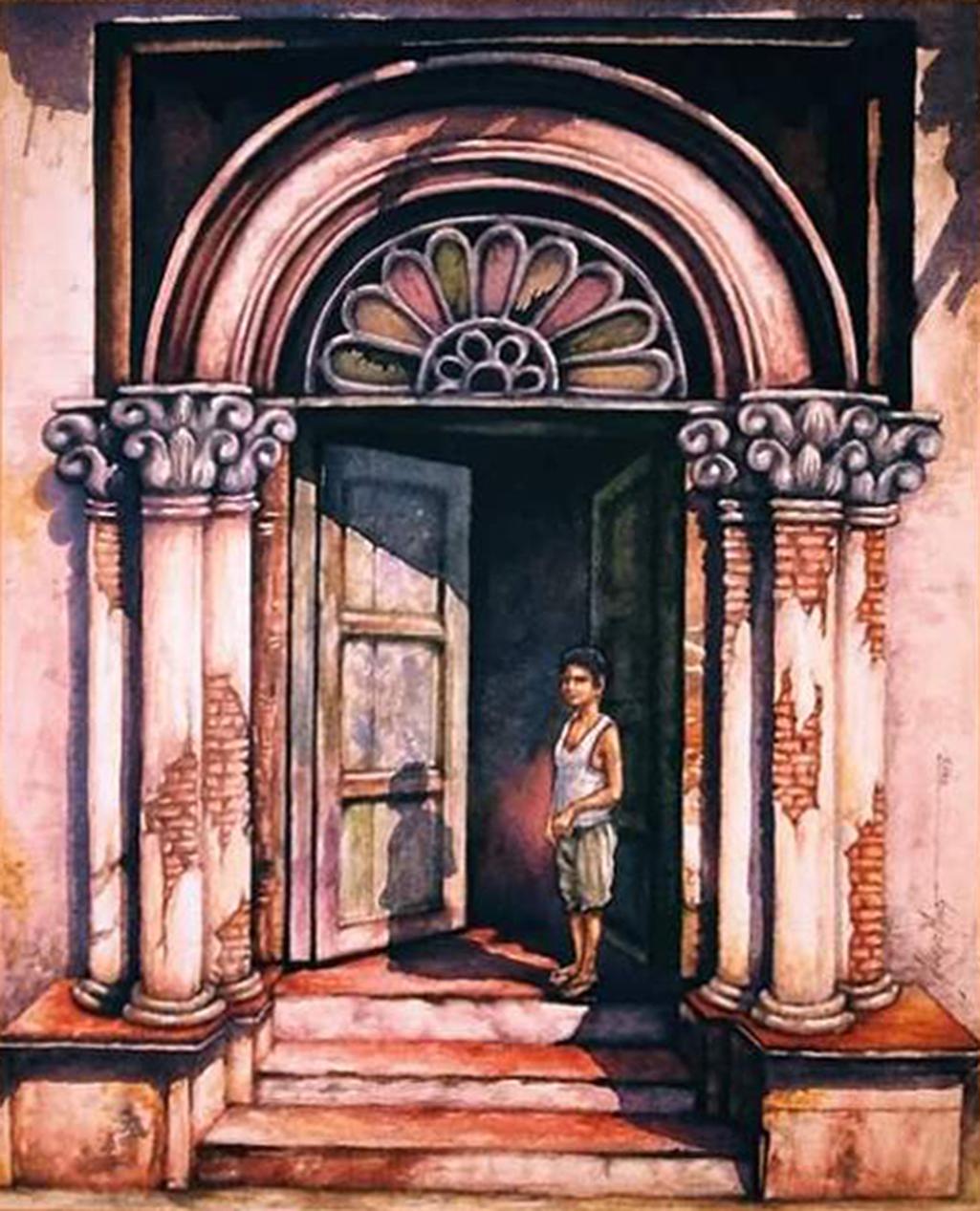 Old Kolkata, Watercolour on Paper by Contemporary Artist 'In Stock'