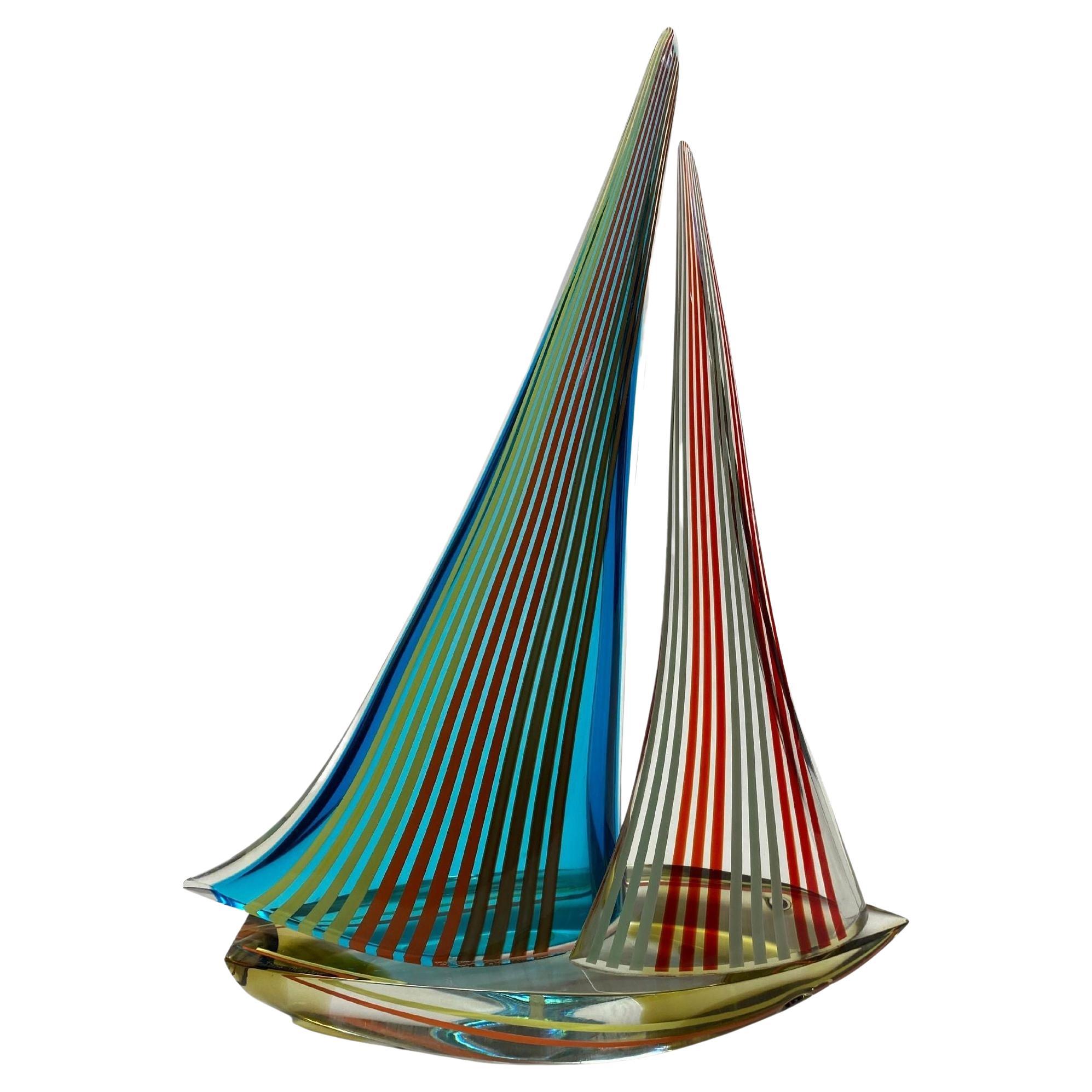 Sailboat Sculpture by Alberto Dona' For Sale