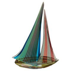 Sailboat Sculpture by Alberto Dona'