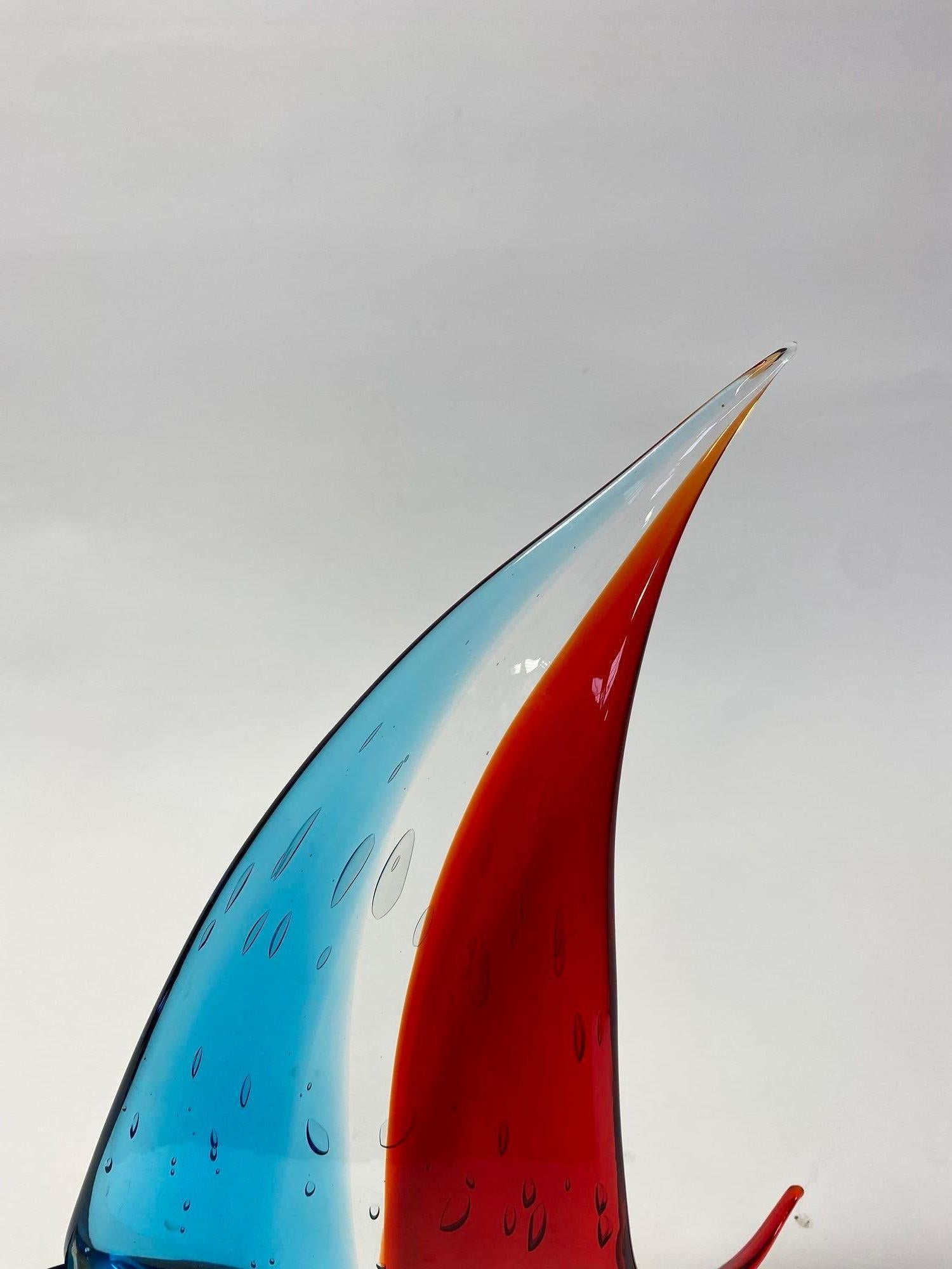 Segelboot-Skulptur von Sergio Costantini (Italienisch) im Angebot