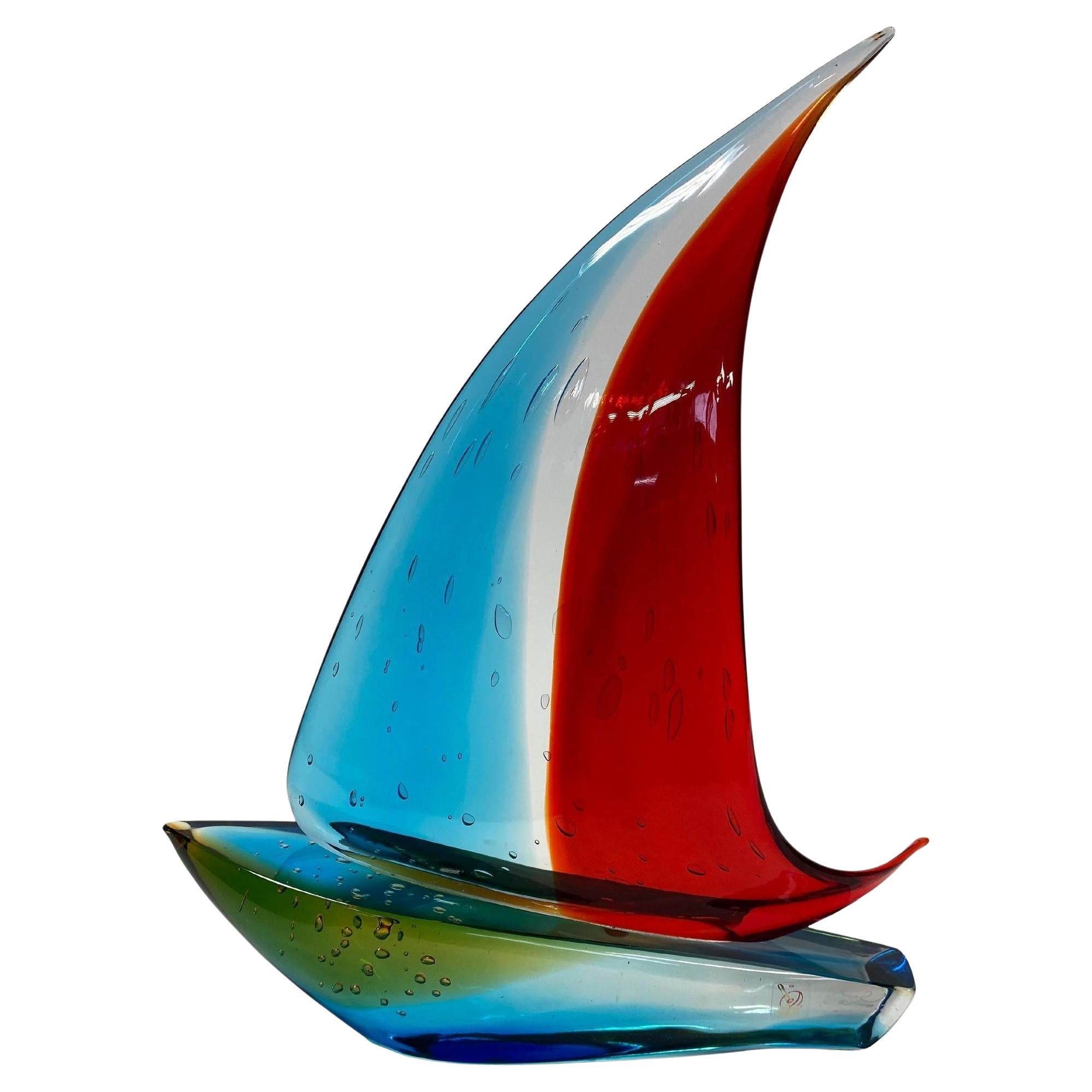 Segelboot-Skulptur von Sergio Costantini im Angebot