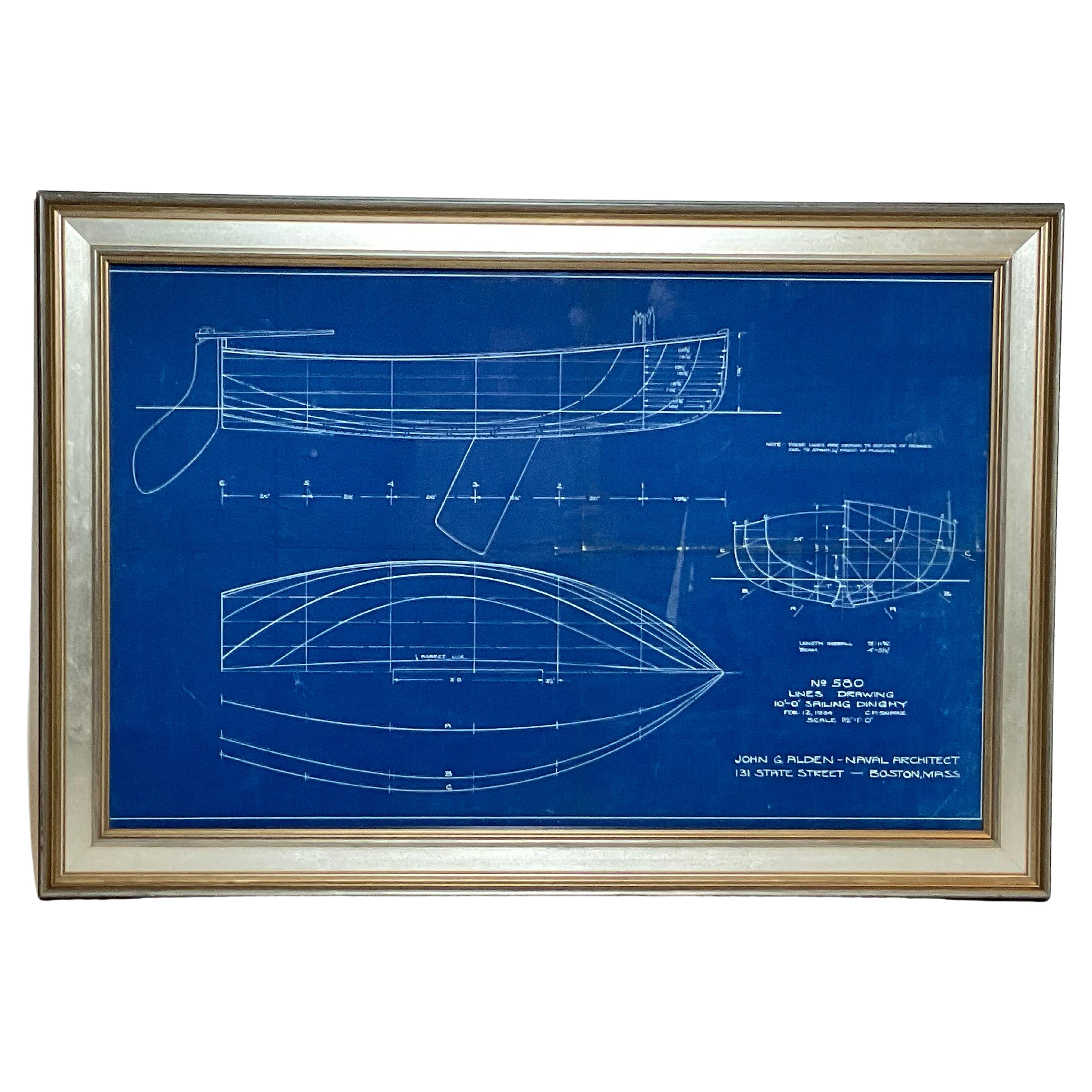 Sailing Dinghy Blueprint by John Alden