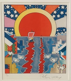 "Sailing New Worlds" Limited Edition Lithograph by Peter Max - 1976