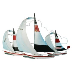 Sailing Regatta Wall Sculpture