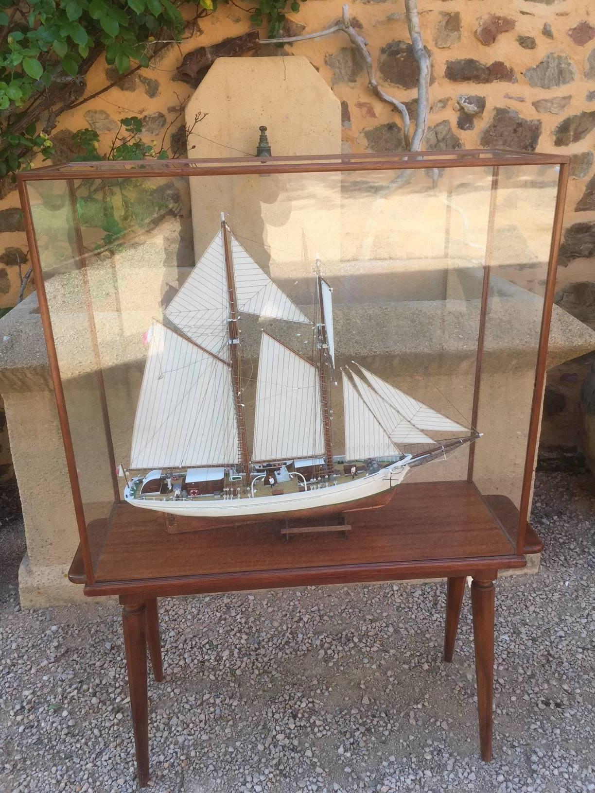 French Sailing Ship Model Called 