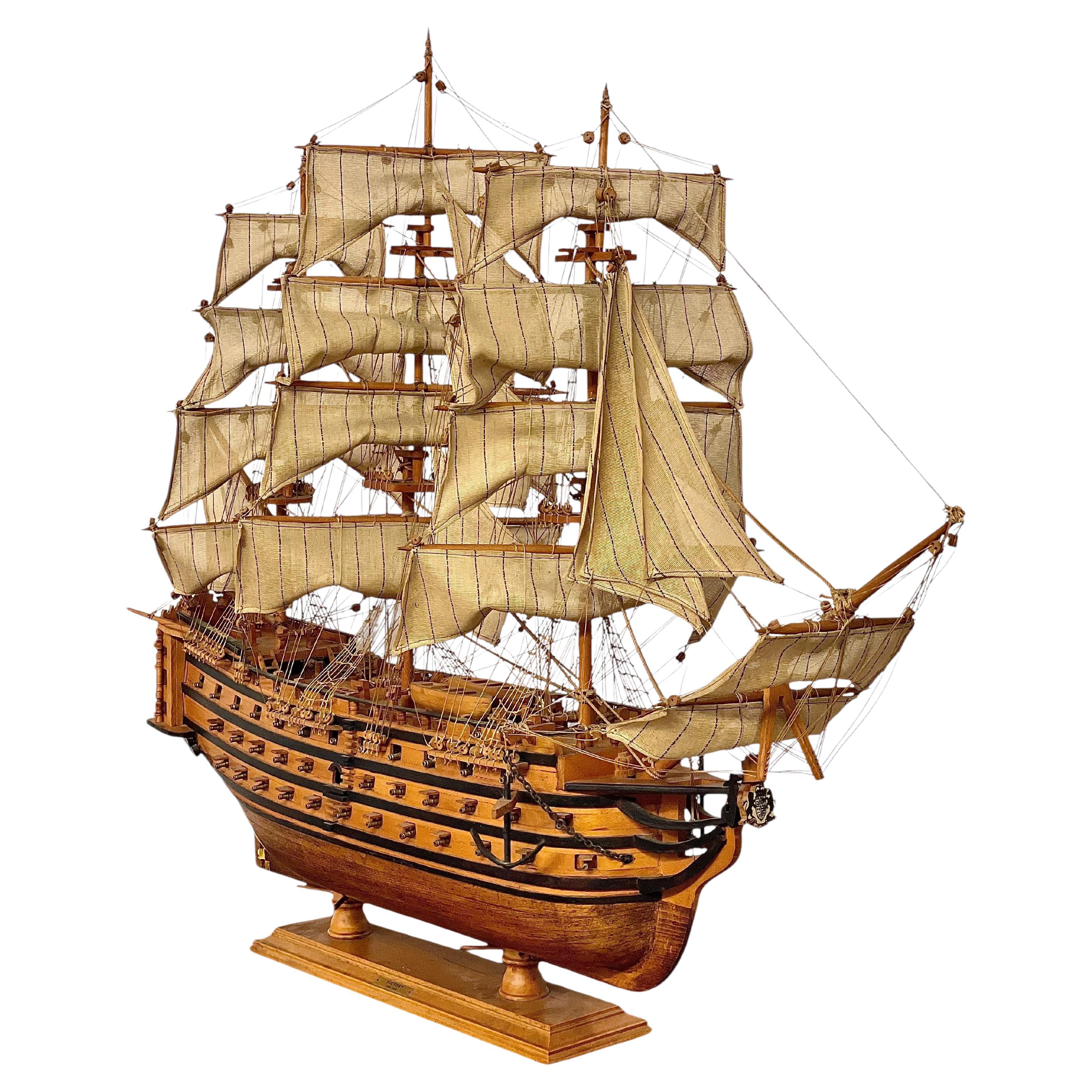 Sailing Ship Model of "HMS Victory, 1805"