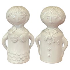 Sailor and Siren Ceramic Salt and Pepper Shakers by Jonathan Adler