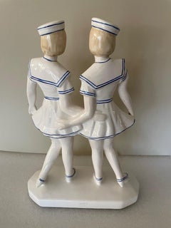 Sailor statuette in earthenware