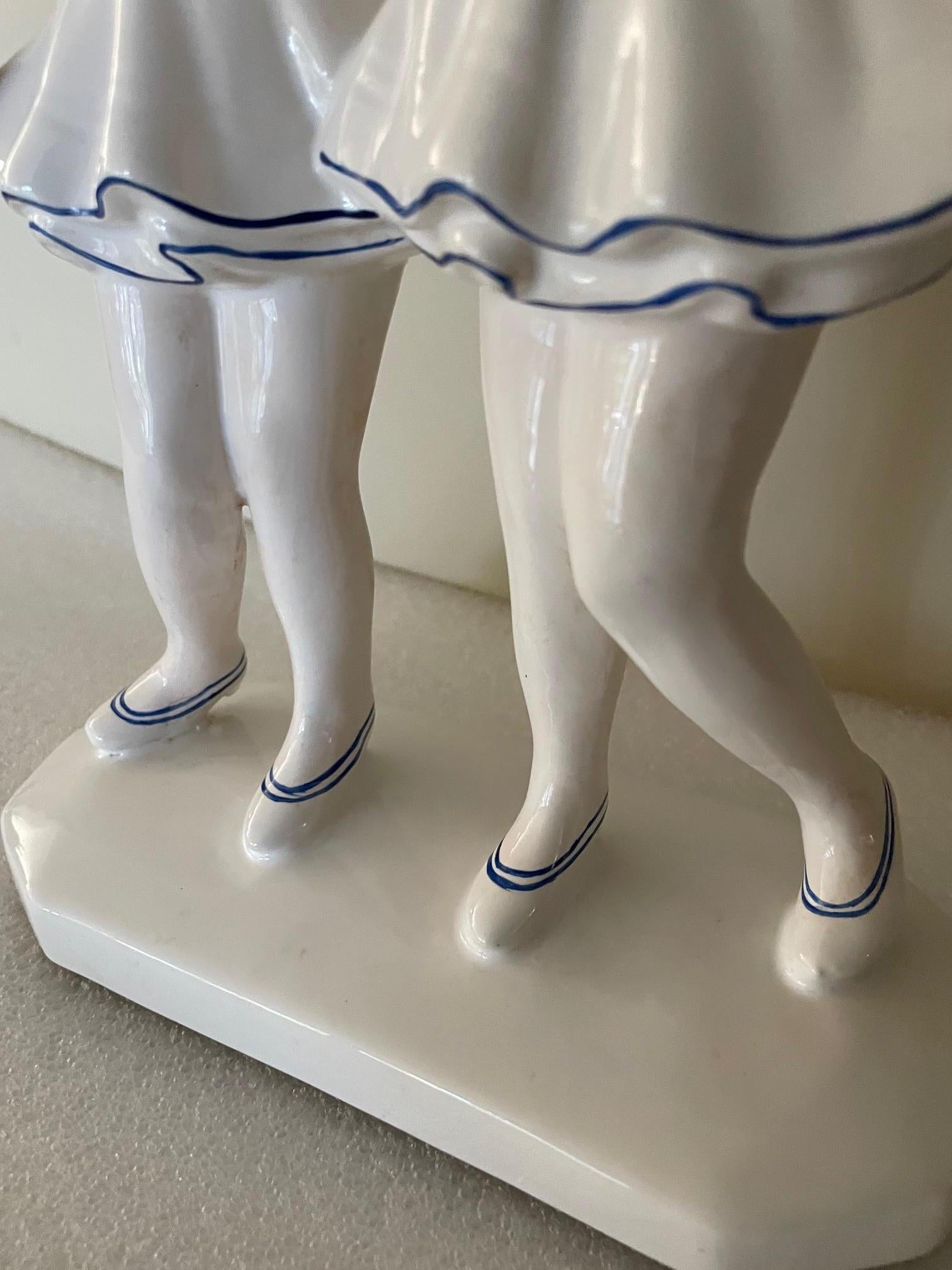 Estatuilla de marinero en loza en Bueno estado para la venta en Nivelles, BE