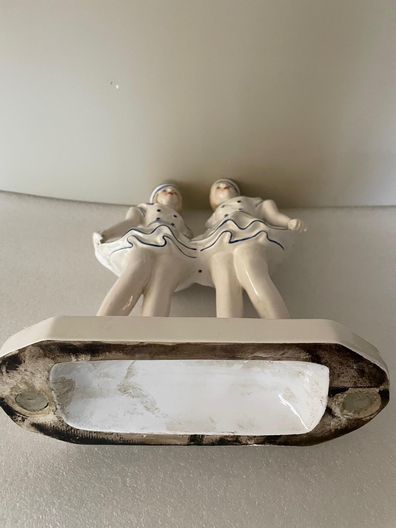 Estatuilla de marinero en loza siglo XX en venta