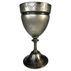 Sailor's Hornpipe, First Prize, 1886 Inscribed Antique Chalice Trophy