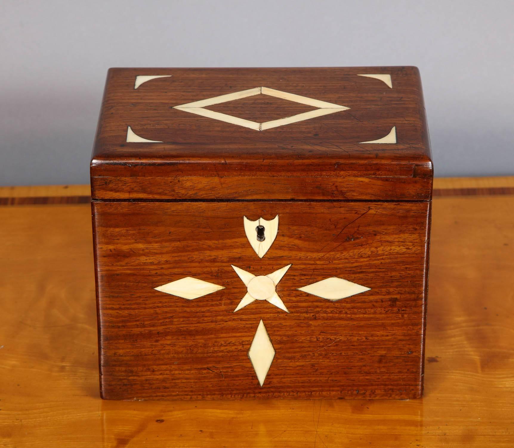 19th Century Sailor's Inlaid Mahogany Box