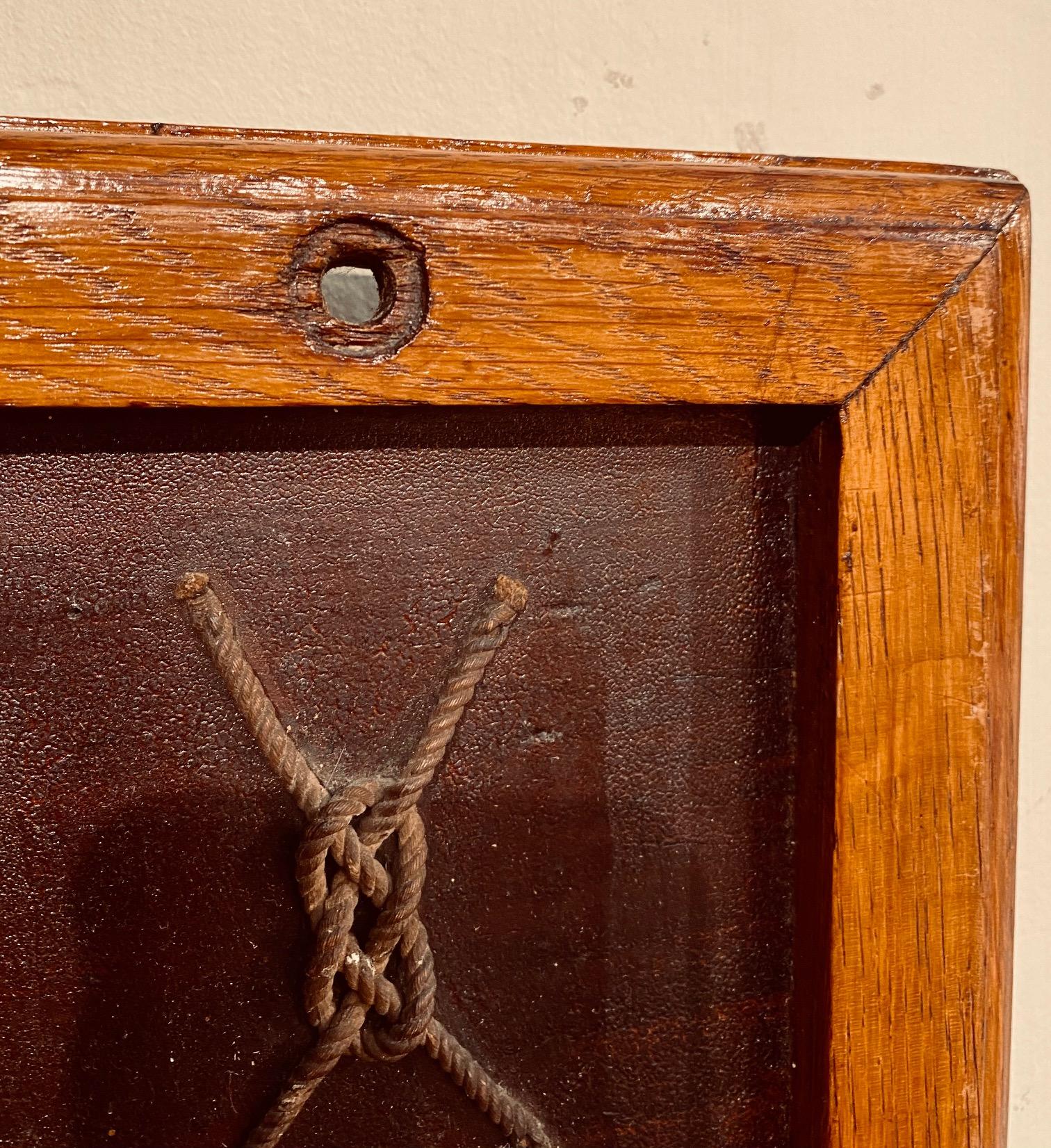 Hand-Knotted Late 19th Century Sailor's Knot Board For Sale