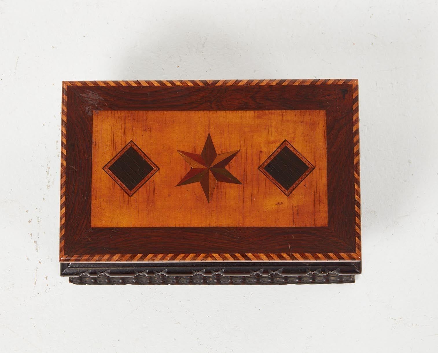 Sailor's Inlaid Ditty Box For Sale 4