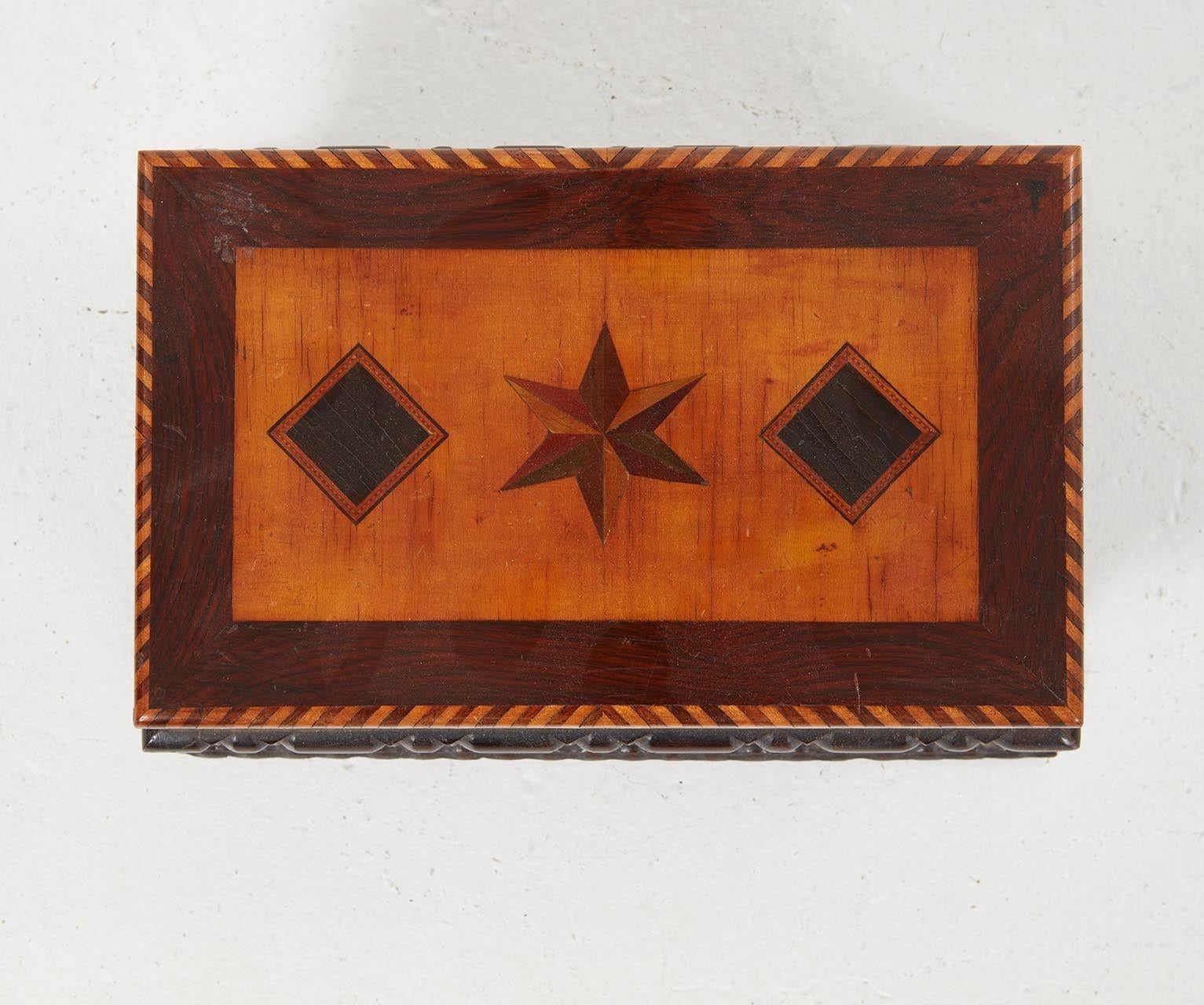 Sailor's Inlaid Ditty Box For Sale 2
