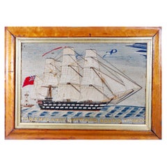 Sailor's Woolwork of HMS Meeanee Outward Bound, Year 1862