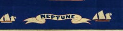 Sailor's Woolwork of HMS Neptune Fully Dressed with Sailors on the Yardarms