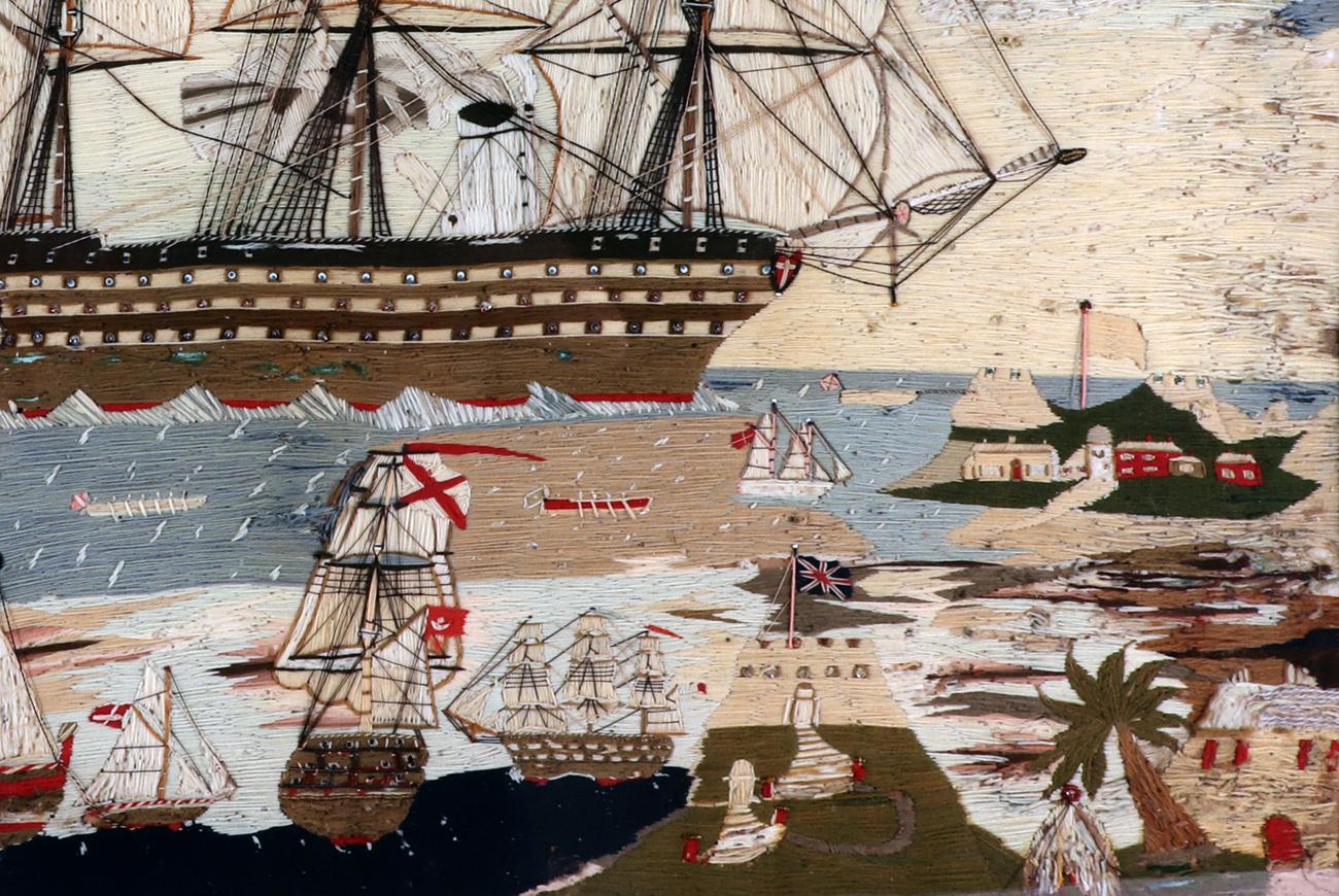 Sailor's Woolwork of Large Proportions with Multiple Ships 4