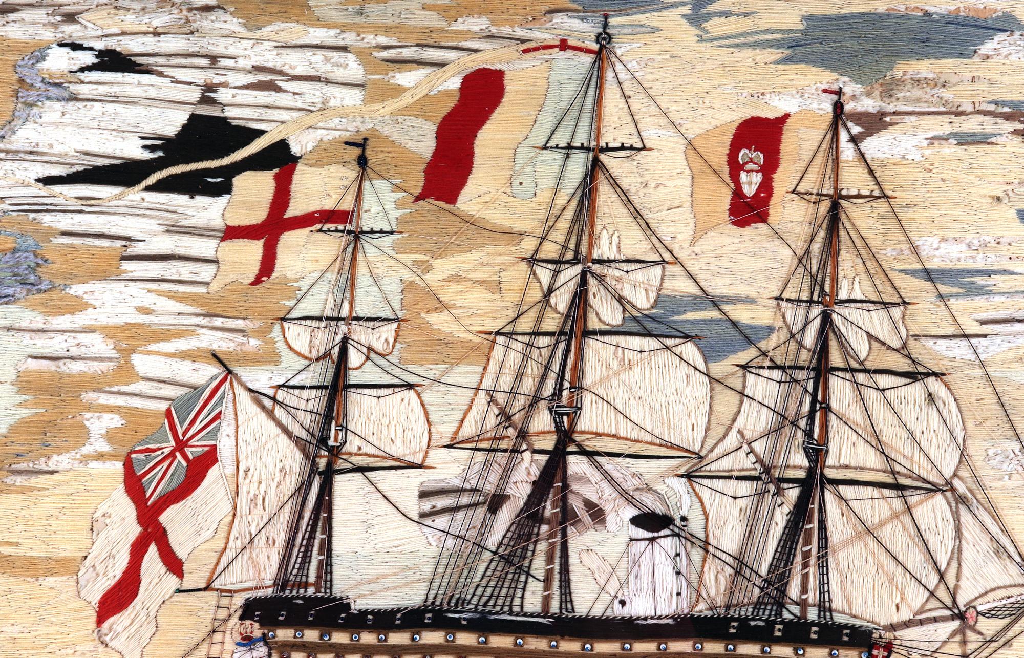 Sailor's Woolwork of Large Proportions with Multiple Ships 2