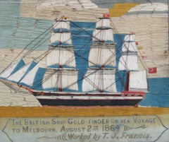 Sailor's Woolwork of The British Ship Gold Finder on her voyage to Australia