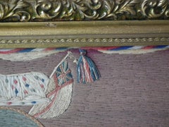 Sailor's Woolwork Picture of a Ship, 'Homeward bound'