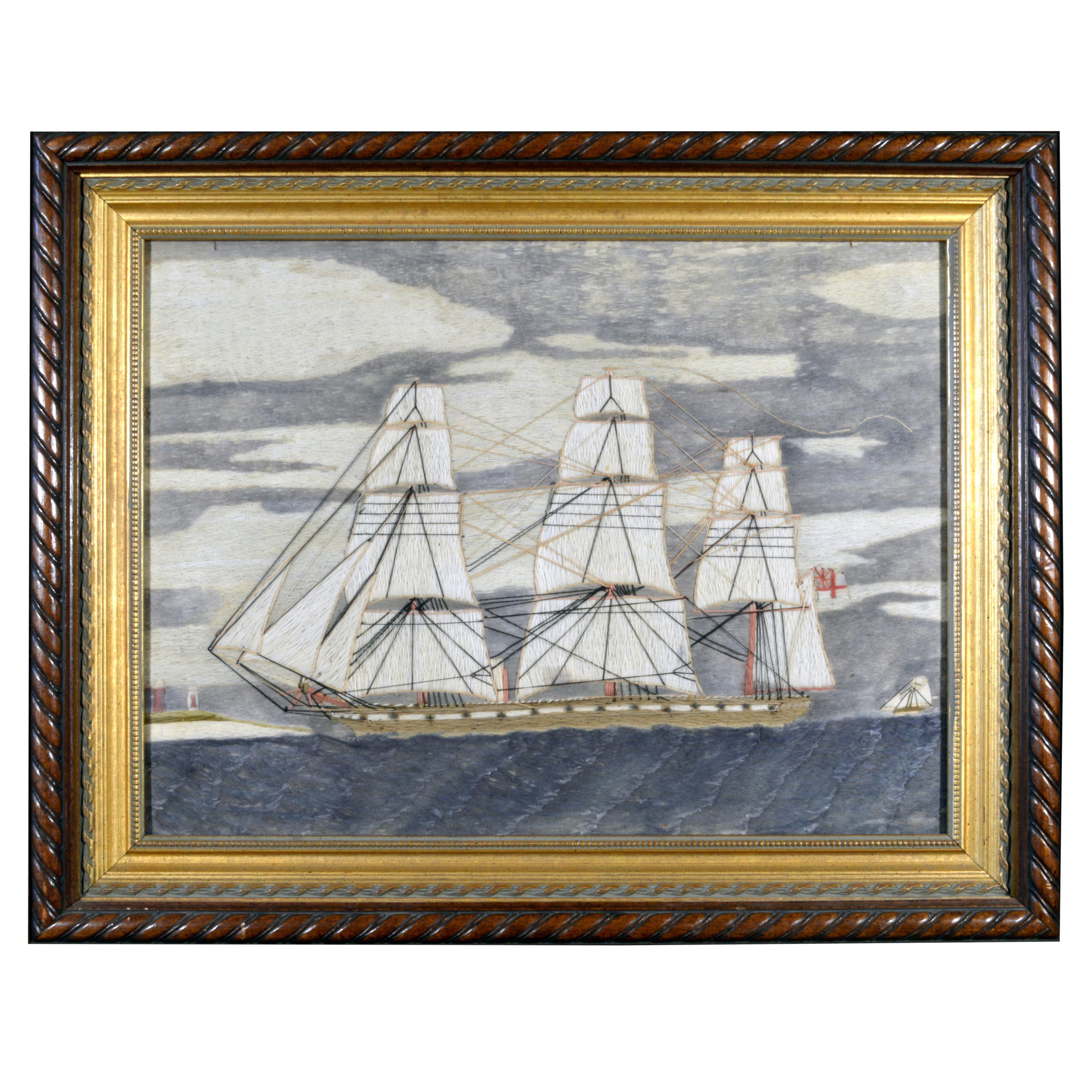Sailor's Woolwork 'Woolie' of a Royal Navy Frigate