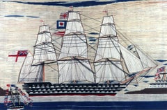 Sailor's Woolwork Woolie of Two Ships and Fort