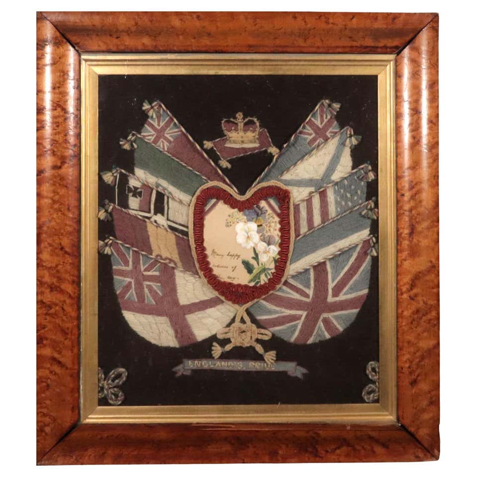 Antique British Colonial Heart Form Sailors Valentine For Sale at 1stDibs